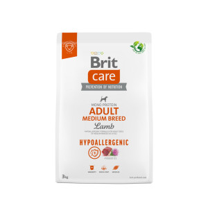 BRIT CARE ADULT MEDIUM HYPOALLERGENIC ΑΡΝΙ 3KG