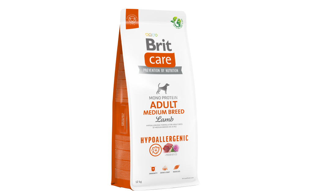 BRIT CARE ADULT MEDIUM HYPOALLERGENIC ΑΡΝΙ 12KG