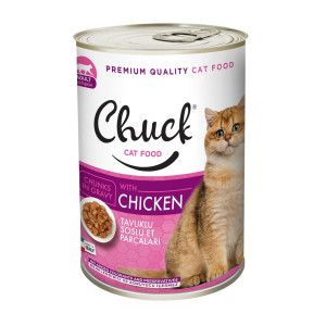 ΚΟΝΣΕΡΒΑ ΓΑΤΑΣ CHUCK ΚΟΤΟΠΟΥΛΟ ΚΟΜΜΑΤΑΚΙΑ 400GR