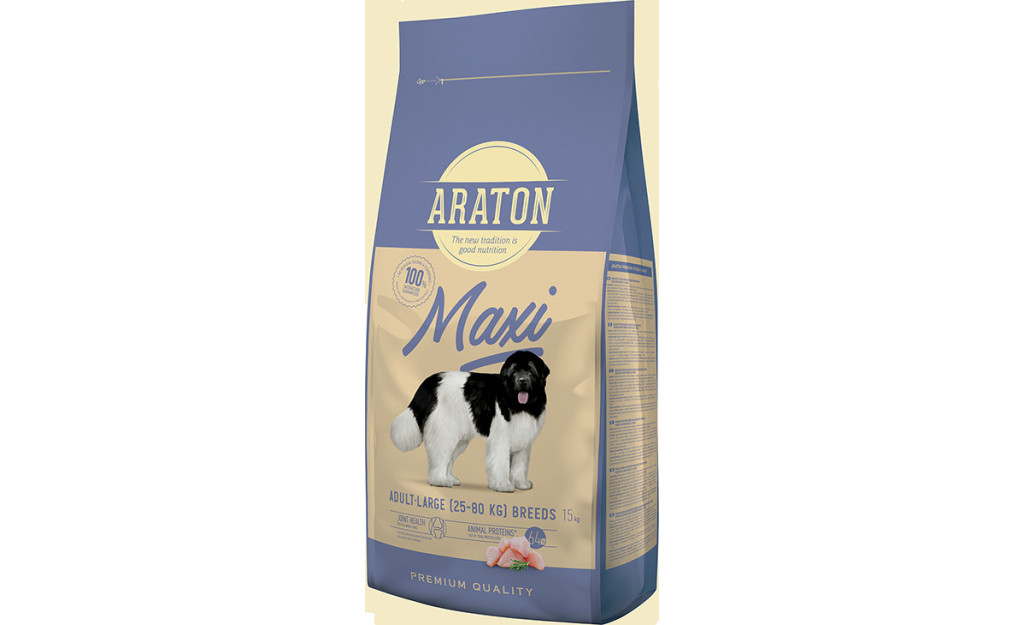 ΤΡΟΦΗ ΣΚΥΛΟΥ ARATON ADULT MAXI ΚΟΤΟΠΟΥΛΟ 15KG