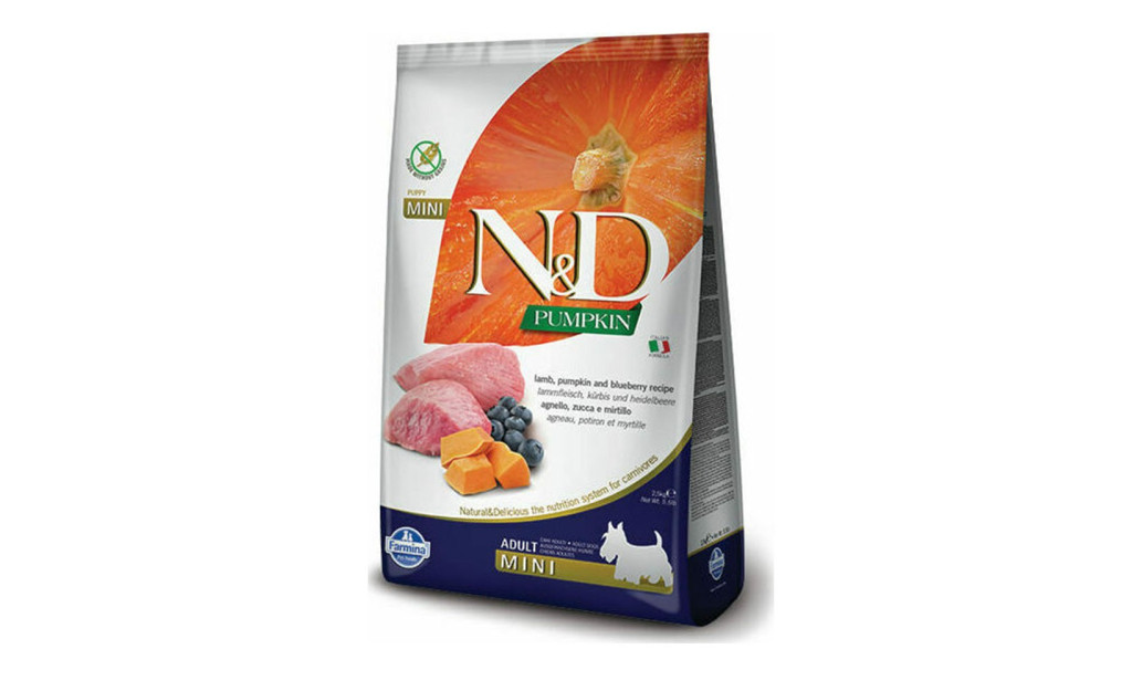 ΤΡΟΦΗ ΣΚΥΛΟY N&D ADULT MINI ΚΟΛΟΚΥΘΑ- ΑΡΝΙ & ΜΥΡΤΙΛΟ 2.5KG