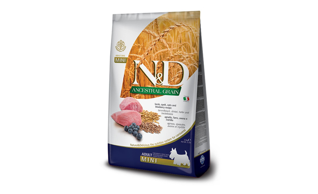 ΤΡΟΦΗ ΣΚΥΛΟY N&D ADULT MINI LOW GRAIN ΑΡΝΙ & ΜΥΡΤΙΛΟ 800GR