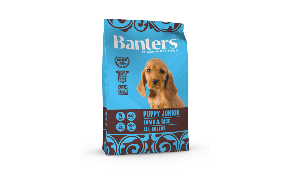 ΤΡΟΦΗ ΣΚΥΛΟΥ BANTERS PUPPY ΑΡΝΙ & ΡΥΖΙ 3KG