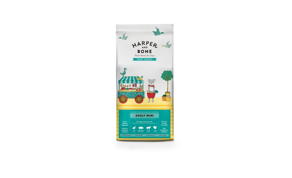 ΤΡΟΦΗ ΣΚΥΛΟΥ HARPER & BONE ADULT MINI FRESH MARKET 2KG