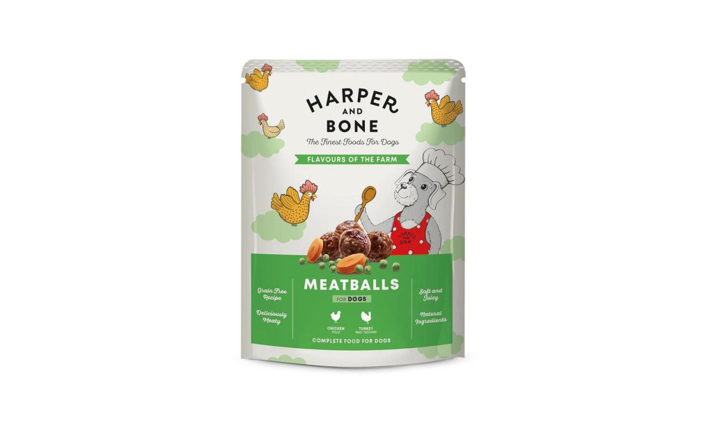 ΛΙΧΟΥΔΙΑ ΣΚΥΛΟΥ HARPER & BONE MEATBALLS FLAVOURS OF THE FARM 300GR