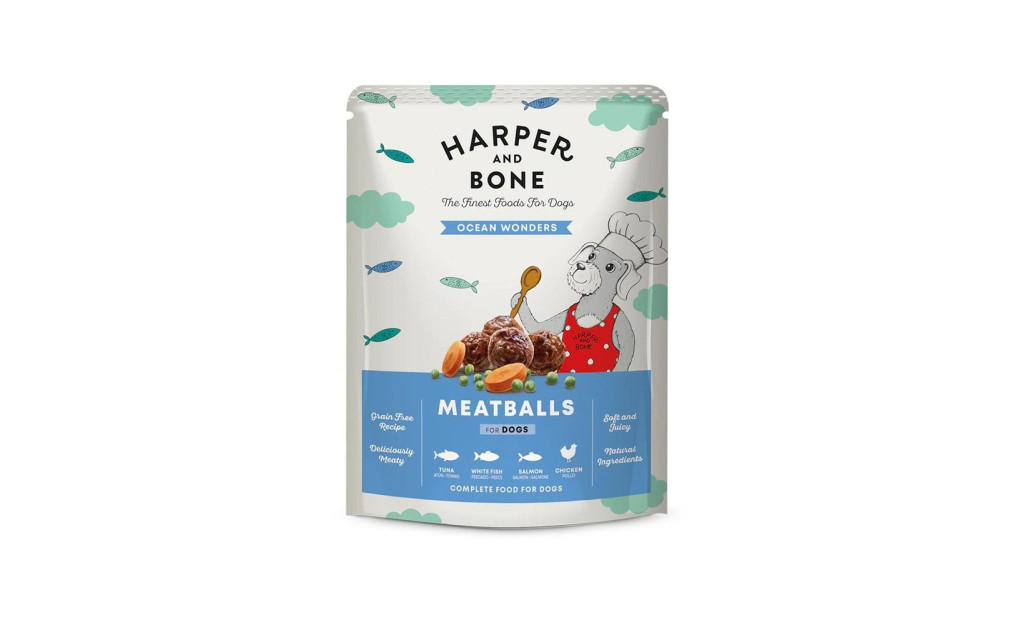 ΛΙΧΟΥΔΙΑ ΣΚΥΛΟΥ HARPER & BONE MEATBALLS OCEAN WONDERS 300GR