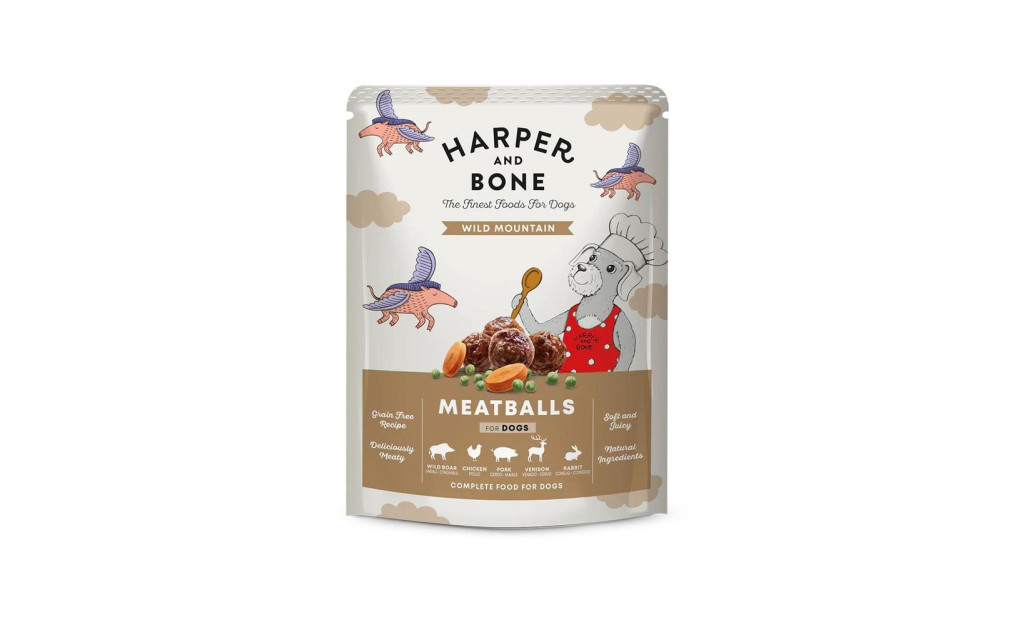 ΛΙΧΟΥΔΙΑ ΣΚΥΛΟΥ HARPER & BONE MEATBALLS WILD MOUNTAIN 300GR