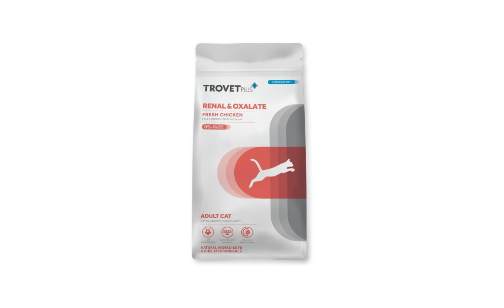 ΤΡΟΦΗ ΓΑΤΑΣ TROVET PLUS ADULT RENAL & OXALATE ΦΡΕΣΚΟ ΚΟΤΟΠΟΥΛΟ 1.2KG