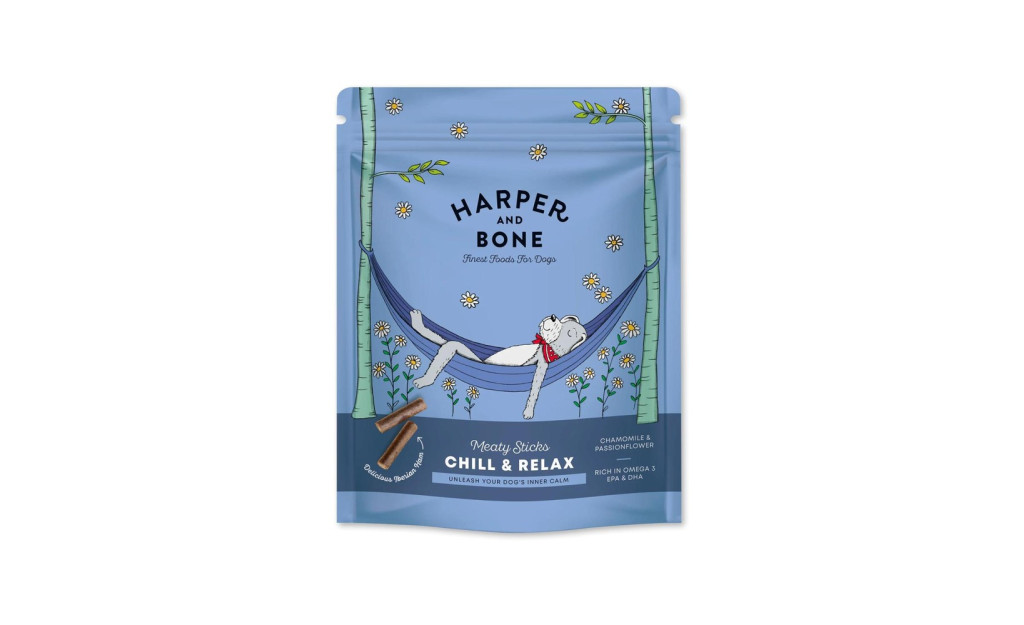 ΛΙΧΟΥΔΙΑ ΣΚΥΛΟΥ HARPER & BONE MEATY STICKS CHILL & RELAX (CALMINGR) 75GR