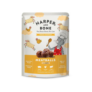 ΛΙΧΟΥΔΙΑ ΓΑΤΑΣ HARPER & BONE MEATBALLS FRESH MARKET 85GR