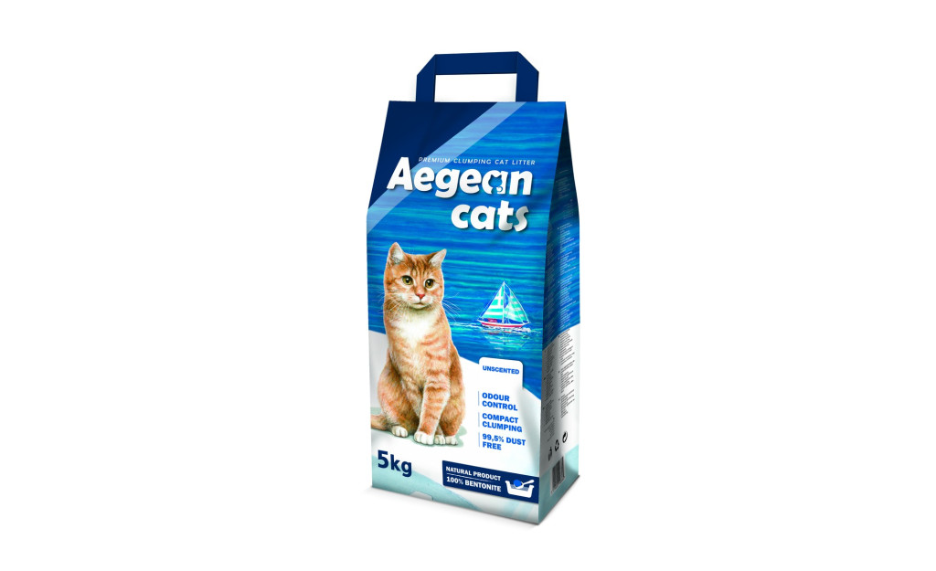 ΑΜΜΟΣ AEGEAN CATS ΜΠΕΤΟΝΙΤΗΣ ΧΩΡΙΣ ΑΡΩΜΑ 5KG