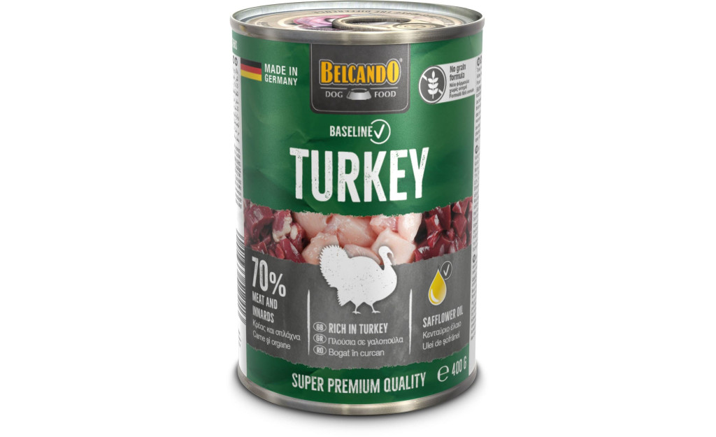 ΚΟΝΣΕΡΒΑ ΣΚΥΛΟΥ BELCANDO BASELINE ΓΑΛΟΠΟΥΛΑ 400GR