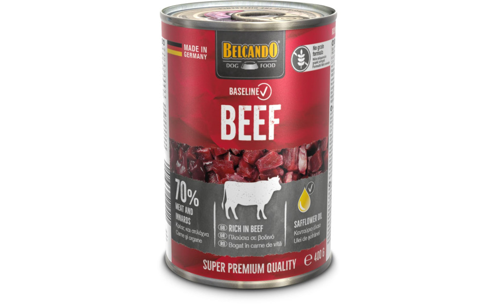 ΚΟΝΣΕΡΒΑ ΣΚΥΛΟΥ BELCANDO BASELINE ΜΟΣΧΑΡΙ 400GR