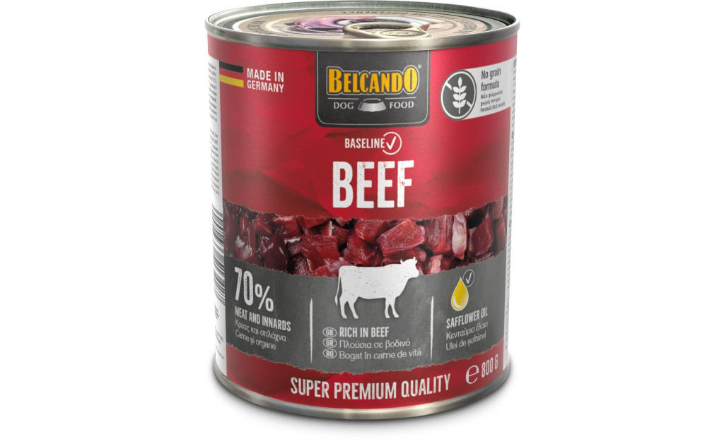 ΚΟΝΣΕΡΒΑ ΣΚΥΛΟΥ BELCANDO BASELINE ΜΟΣΧΑΡΙ 800GR