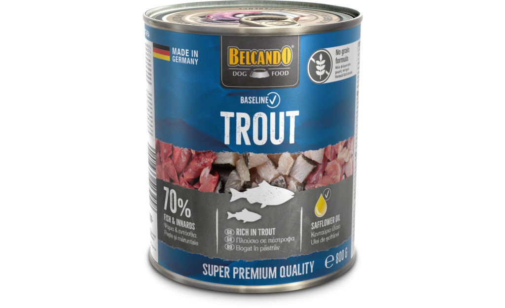 ΚΟΝΣΕΡΒΑ ΣΚΥΛΟΥ BELCANDO BASELINE ΠΕΣΤΡΟΦΑ 800GR