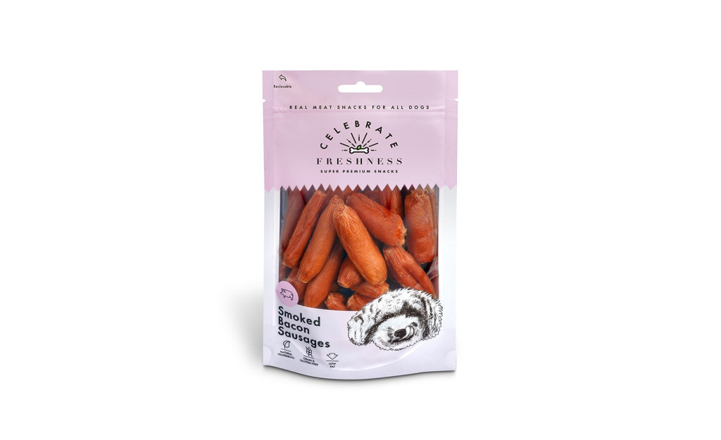 ΛΙΧΟΥΔΙΑ CELEBRATE FRESHNESS GRAIN FREE SMOKED BACON SAUSAGES 100GR