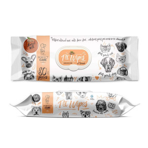 PERFECT CARE PET WIPES ALMOND MILK (80 ΜΑΝΤ.)