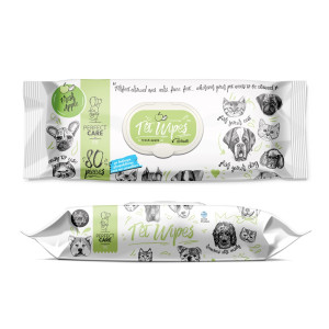 PERFECT CARE PET WIPES ΜΕ ΧΛΩΡΕΞΙΔΙΝΗ ΦΡΕΣΚΟ ΜΗΛΟ (80 ΜΑΝΤ.)