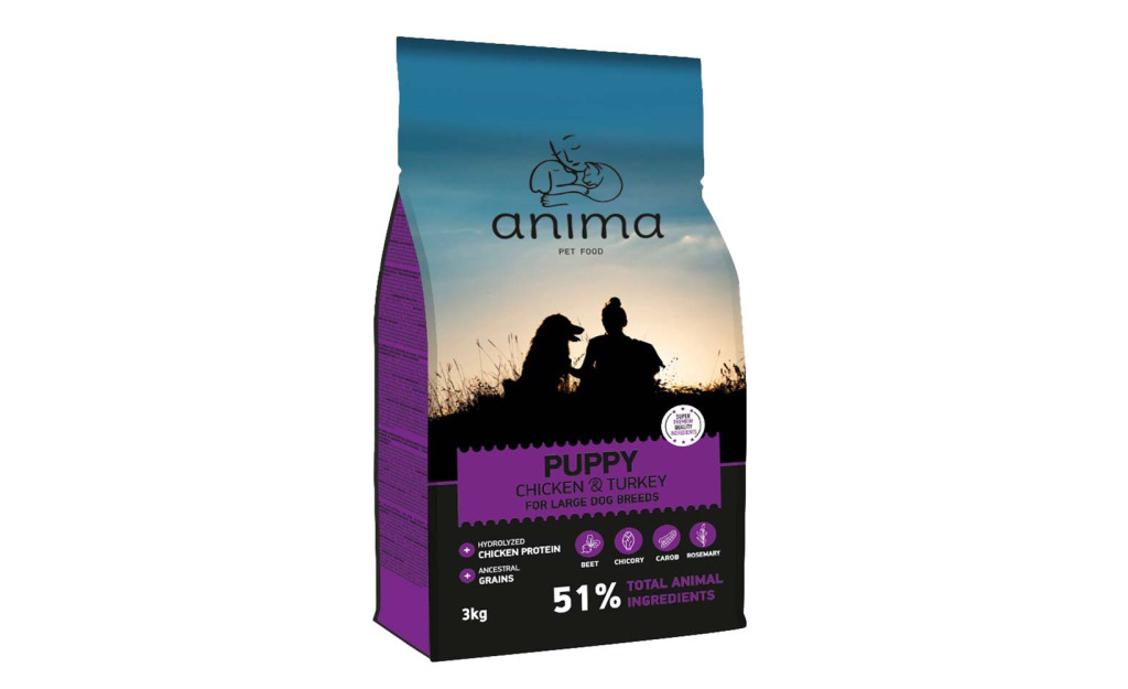 ΤΡΟΦΗ ΣΚΥΛΟΥ ANIMA PUPPY LARGE ΚΟΤΟΠΟΥΛΟ & ΓΑΛΟΠΟΥΛΑ 14KG