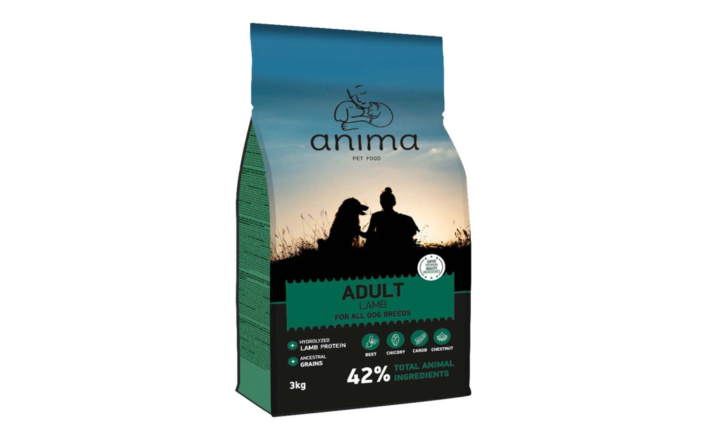 ΤΡΟΦΗ ΣΚΥΛΟΥ ANIMA ADULT ΑΡΝΙ & ΡΥΖΙ 3KG