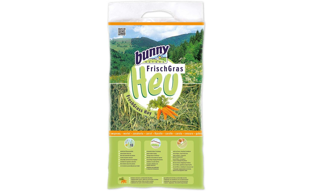 ΧΟΡΤΟ FRESH GRASS HAY ΜΕ ΚΑΡΟΤΟ 500GR