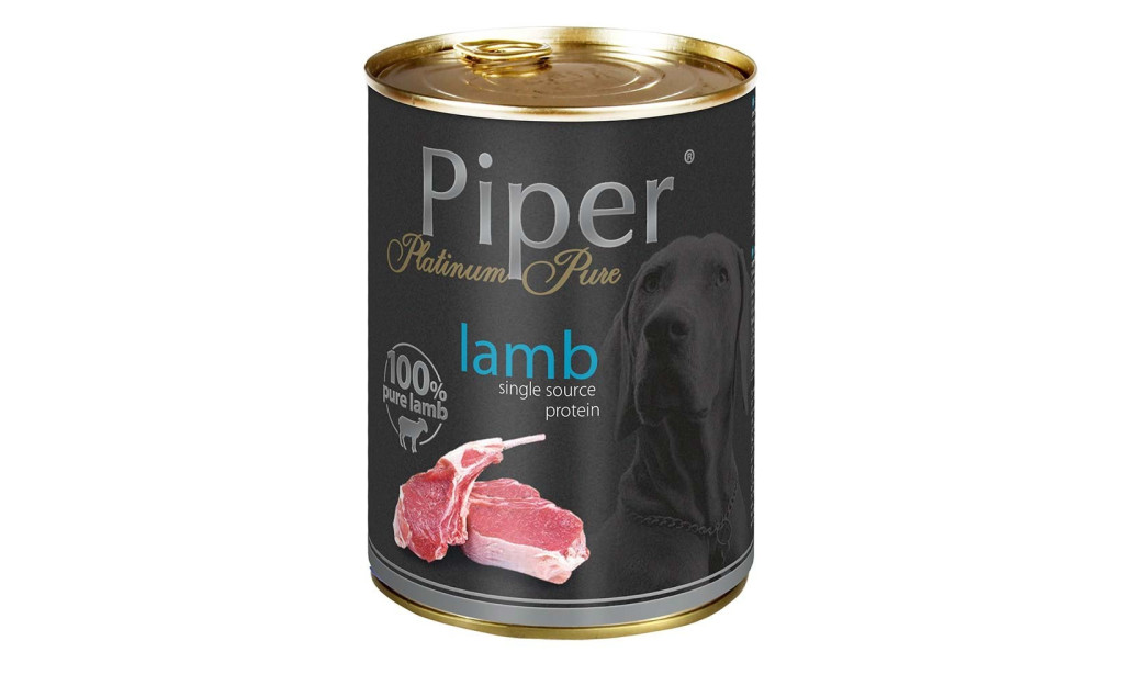 ΚΟΝΣΕΡΒΑ ΣΚΥΛΟΥ PIPER PLATINUM ADULT ΑΡΝΙ 400GR