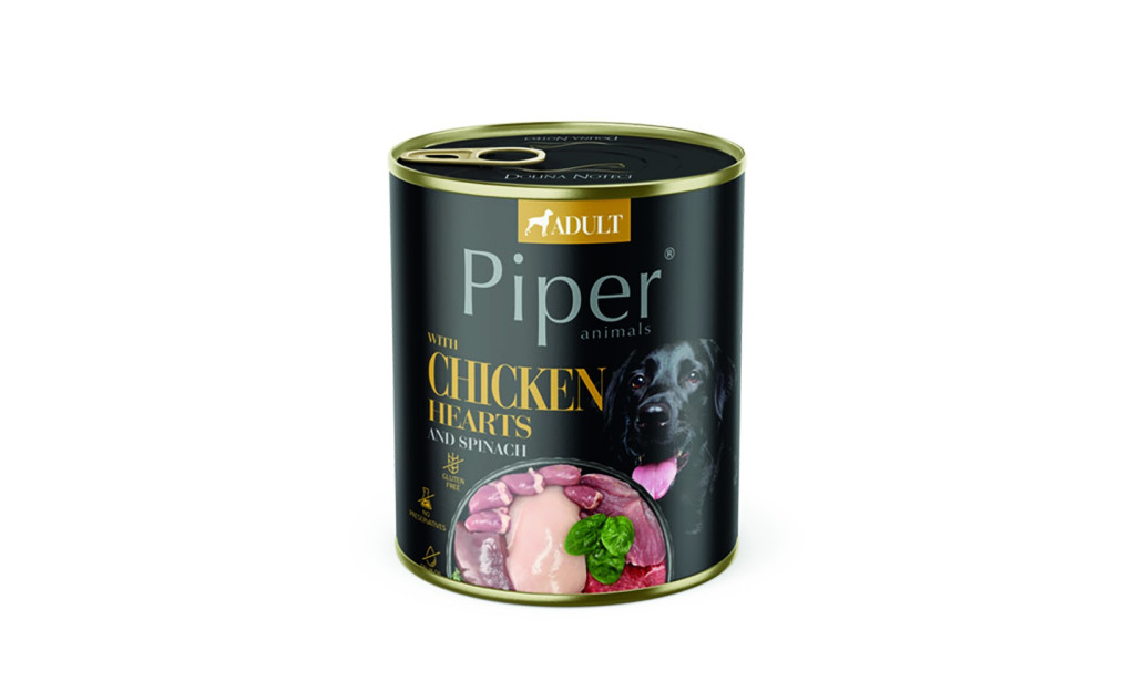 ΚΟΝΣΕΡΒΑ ΣΚΥΛΟΥ PIPER ADULT ΚΑΡΔΙΑ ΚΟΤΟΠΟΥΛΟΥ & ΚΑΣΤΑΝΟ ΡΥΖΙ 800GR