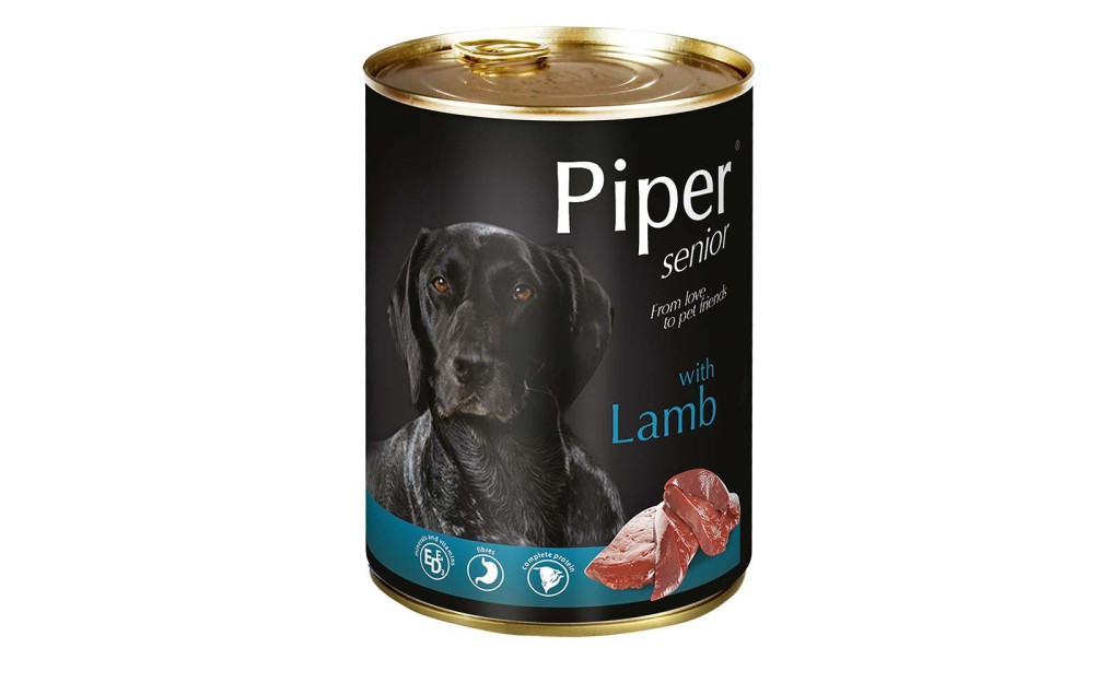 ΚΟΝΣΕΡΒΑ ΣΚΥΛΟΥ PIPER SENIOR ΑΡΝΙ 400GR