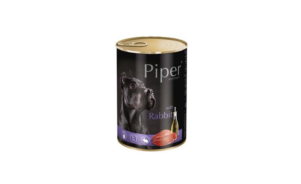 ΚΟΝΣΕΡΒΑ ΣΚΥΛΟΥ PIPER ADULT ΚΟΥΝΕΛΙ 400GR