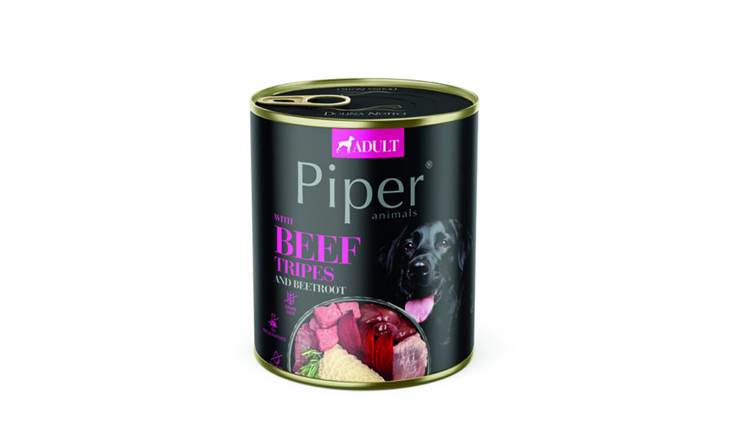 ΚΟΝΣΕΡΒΑ ΣΚΥΛΟΥ PIPER ADULT ΕΝΤΟΣΘΙΑ ΒΟΔΙΝΟΥ 800GR