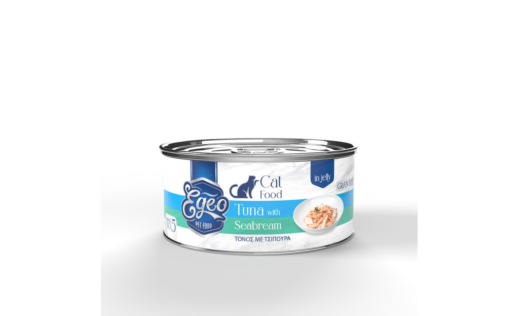 ΚΟΝΣΕΡΒΑ ΓΑΤΑΣ EGEO ADULT ΤΟΝΟΣ ΜΕ ΤΣΙΠΟΥΡΑ ΣΕ ΖΕΛΕ 85GR