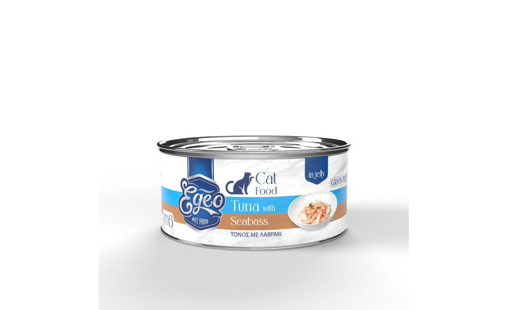 ΚΟΝΣΕΡΒΑ ΓΑΤΑΣ EGEO ADULT ΤΟΝΟΣ ΜΕ ΛΑΒΡΑΚΙ ΣΕ ΖΕΛΕ 85GR