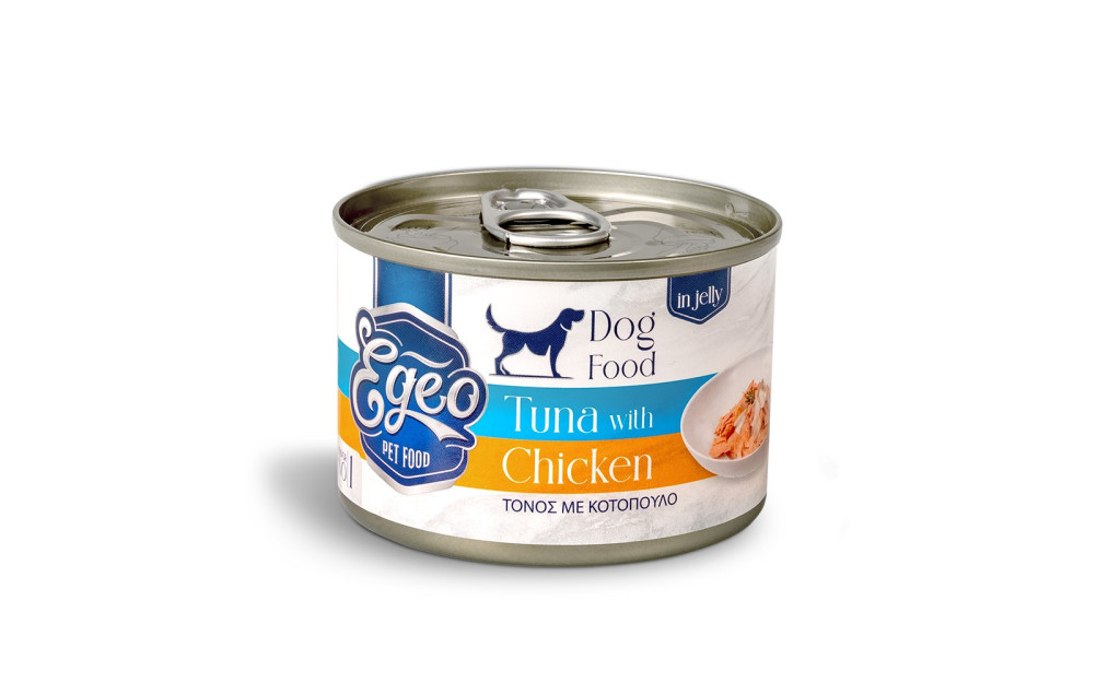 ΚΟΝΣΕΡΒΑ ΣΚΥΛΟΥ EGEO ADULT ΤΟΝΟΣ ΜΕ ΚΟΤΟΠΟΥΛΟ ΣΕ ΖΕΛΕ 160GR