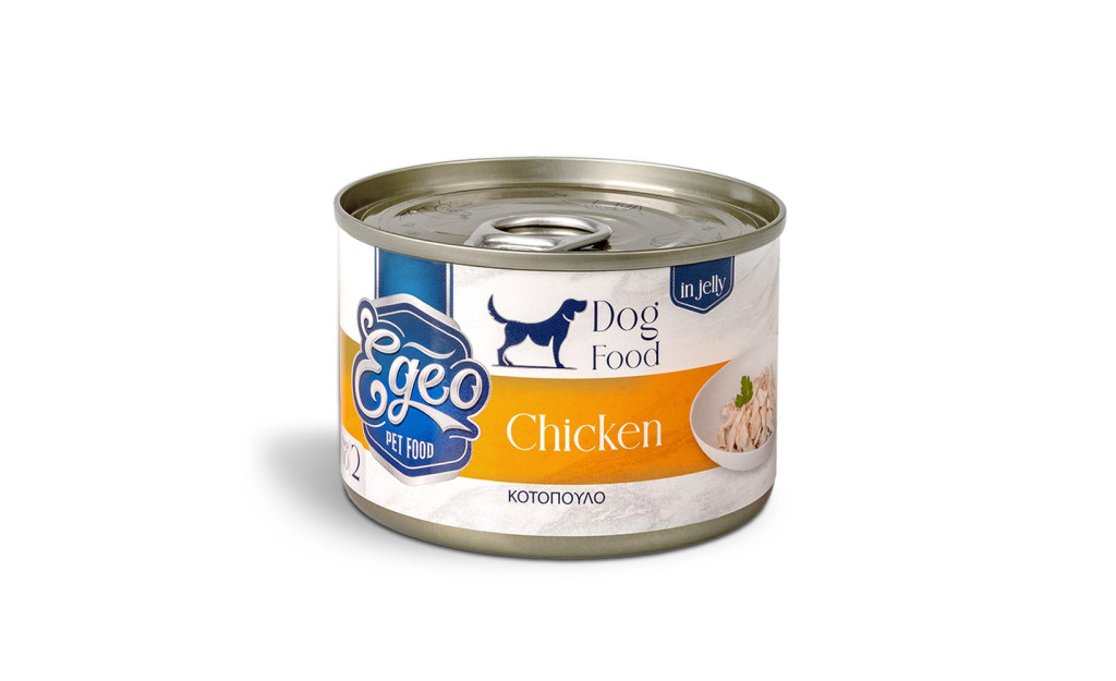 ΚΟΝΣΕΡΒΑ ΣΚΥΛΟΥ EGEO ADULT ΣΤΗΘΟΣ ΚΟΤΟΠΟΥΛΟ ΣΕ ΖΕΛΕ 160GR