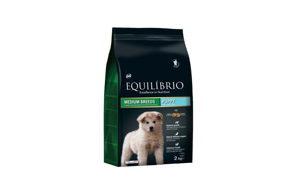 ΤΡΟΦΗ ΣΚΥΛΟΥ EQUILIBRIO PUPPY MEDIUM BREED 2KG
