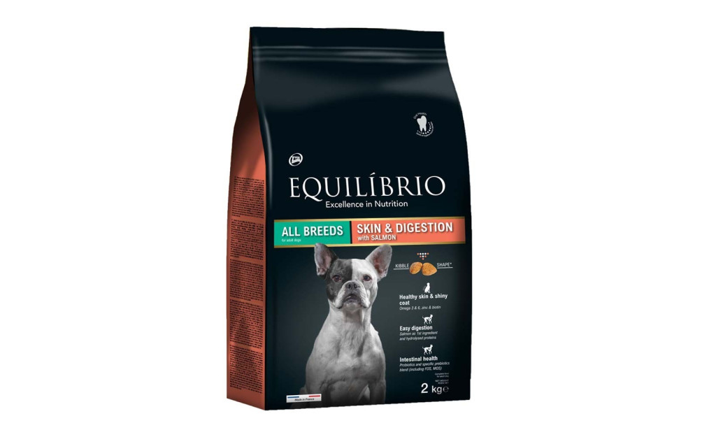 ΤΡΟΦΗ ΣΚΥΛΟΥ EQUILIBRIO SKIN & DIGESTION ΣΟΛΟΜΟΣ 2KG