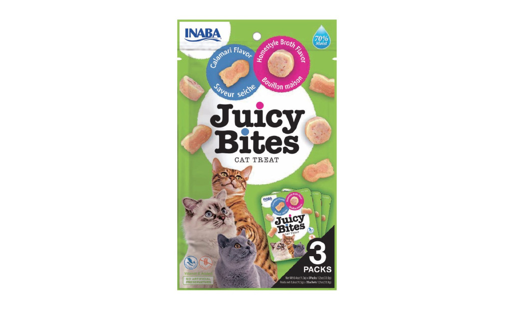 ΛΙΧΟΥΔΙΑ ΓΑΤΑΣ CHURU JUICY BITES ΣΠΙΤΙΚΟΣ ΖΩΜΟΣ & ΚΑΛΑΜΑΡΙ 33.9GR