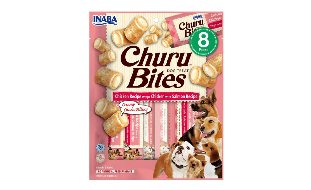 ΛΙΧΟΥΔΙΑ ΣΚΥΛΟΥ CHURU BITES ΚΟΤΟΠΟΥΛΟ & ΣΟΛΟΜΟΣ 96GR