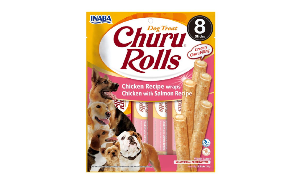 ΛΙΧΟΥΔΙΑ ΣΚΥΛΟΥ CHURU ROLLS ΚΟΤΟΠΟΥΛΟ & ΣΟΛΟΜΟΣ 96GR