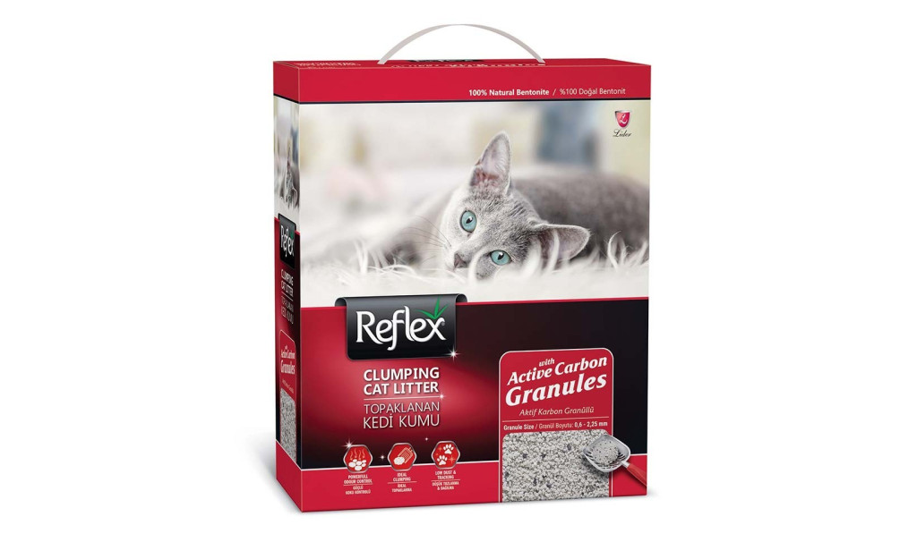 ΑΜΜΟΣ ΓΑΤΑΣ REFLEX CLUMPING BENTONITE ACTIVE CARBON GRANULE 10L