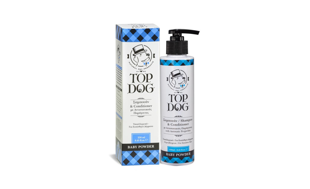 ΣΑΜΠΟΥΑΝ TOP DOG BABY POWDER 250ML 