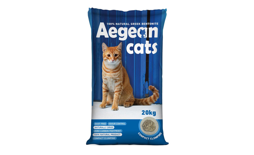 ΑΜΜΟΣ AEGEAN CATS ΜΠΕΤΟΝΙΤΗΣ ΧΩΡΙΣ ΑΡΩΜΑ 20KG