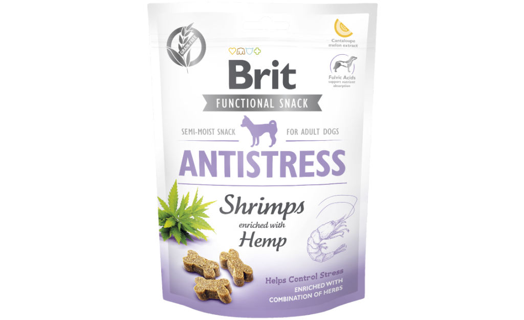 BRIT FUNCTIONAL SNACK ANTISTRESS ΓΑΡΙΔΕΣ & ΚΑΝΑΒΒΗ 150GR