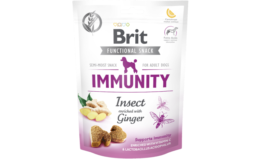 BRIT FUNCTIONAL SNACK IMMUNITY ΕΝΤΟΜΑ & ΤΖΙΝΤΖΕΡ 150GR