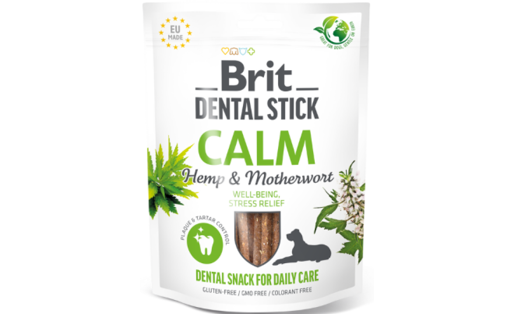BRIT DENTAL STICK CALM ΚΑΝΝΑΒΗ & ΛΕΟΝΟΥΡΟΣ 251GR (7 ΤΜΧ) 