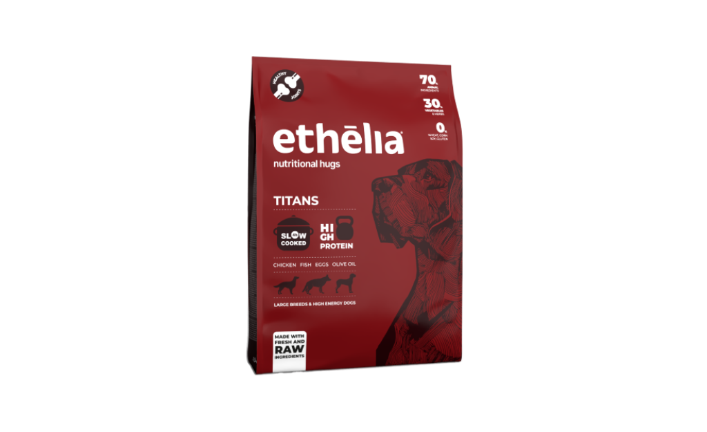 ΤΡΟΦΗ ΣΚΥΛΟΥ ETHELIA TITANS LARGE BREED ΚΟΤΟΠΟΥΛΟ & ΨΑΡΙ 1.5KG