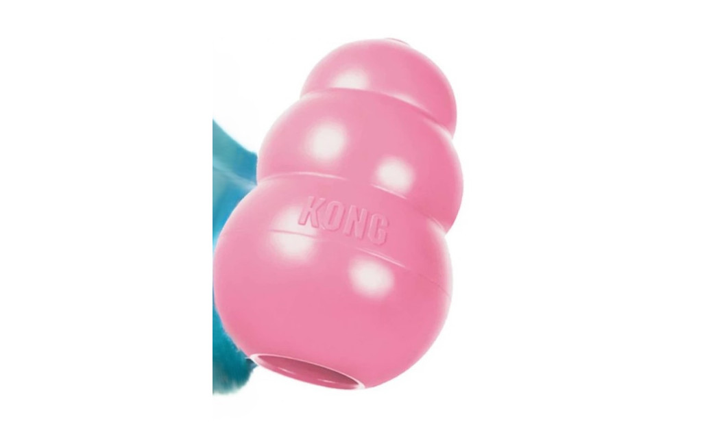ΠΑΙΧΝΙΔΙ KONG PUPPY LARGE ΡΟΖ 11CM