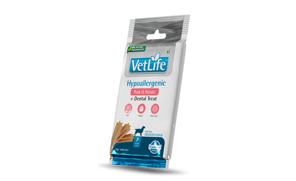 ΟΔΟΝΤΙΚΑ STICKS VET LIFE HYPOALLERGENIC ΜEDIUM-MAXI 100GR (7TMX)